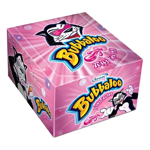 Chiclete Bubbaloo C/60un 300gr - Adams Escolha O Sabor Sabor Tutti Frutti Foto 1