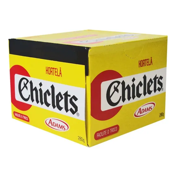 Chiclete Caixinha Chiclets Hortelã 100un - Adams Foto 1