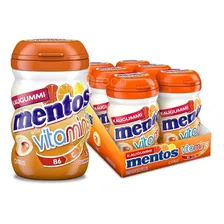 Chiclete Mentos Vitamins Citrus Com 6 Potes. Foto  mini 1