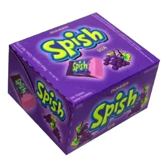 Chiclete Spish Uva C/40un - Sukest Foto 1