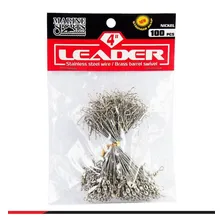 Chicote Leader Nickel Hook Snap Ms Nº4 (10,20cm) - 100 Peças Foto mini 1