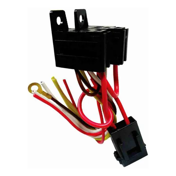 Chicote P/ Míni Relé C/ Fusível Soquete Duplo 4 Term 12v 24v Foto 1