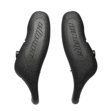 Chifre Bar End Emborrachado Ergonômico Elleven Guidão Bike Cor Cinza e Preto Foto mini 1
