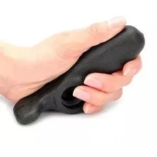 Chifre Bar End Emborrachado Ergonômico Elleven Guidão Bike Cor Cinza e Preto Foto mini 3