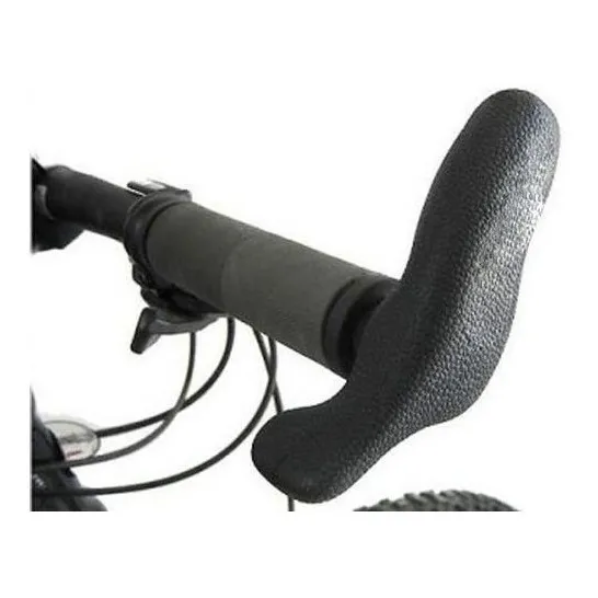 Chifre Bar End Emborrachado Ergonômico Anatômico Guidão Bike Cor Preto Foto 1