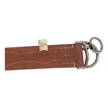 Chinchador Em Couro Com Argolas E Destorcedor Em Inox Cor Marrom Foto mini 1
