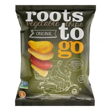 Chips Mandioca, Batatas-Doces e Mandioca com Beterraba Original Roots To Go Pacote 100g Foto  mini 1