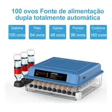 Chocadeira Automática 100 Ovos Rolagem Com Ovoscópio 220v Chocadeira Elétrica Incubadora Fonte De Alimentação Dupla Foto mini  3