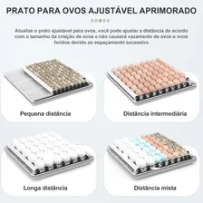 Chocadeira Automática 100 Ovos Rolagem Com Ovoscópio 220v Chocadeira Elétrica Incubadora Fonte De Alimentação Dupla Foto mini 4
