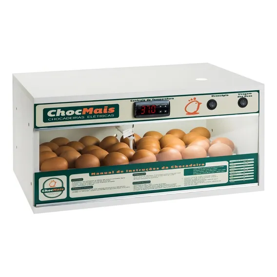 Chocadeira Automática 56 Ovos Chocmais Com Ovoscópio 110v Foto 1