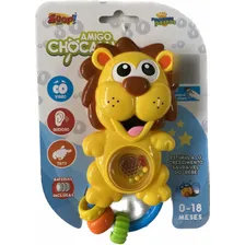 Chocalho C/ Som E Luz Para Bebê - Leão Leãozinho - Zoop Toys Foto mini 4