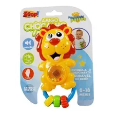 Chocalho C/ Som E Luz Para Bebê - Leão Leãozinho - Zoop Toys Foto mini 2