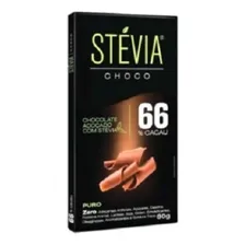 Chocolate Adoçado Com Stevia 66 Cacau 6x80g - Stéviachoco Foto mini  2