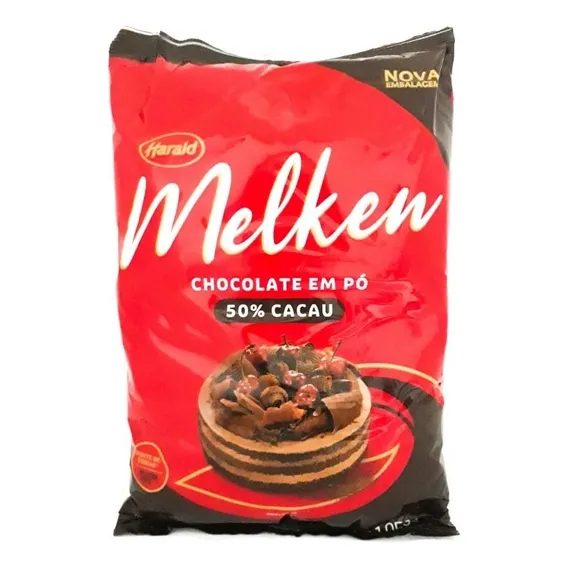 Chocolate Em P贸 50% Cacau Melken - 1,05kg Pr Foto 1