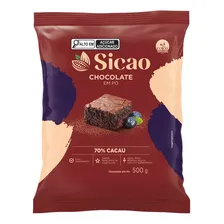 Chocolate Em P贸 70% (500g) - Sicao Foto mini 1