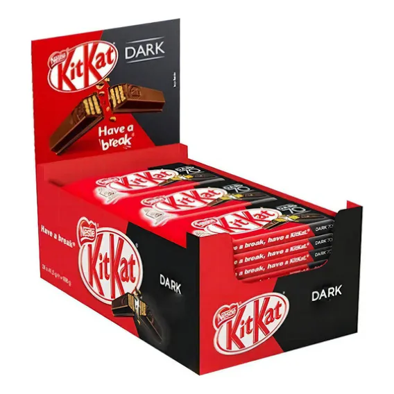 Chocolate Kit Kat Dark 41,5g Caixa C/24 Unidades Foto 1