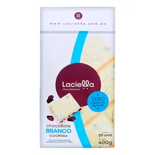 Chocolate Laciella Chocolate Branco C/ Cookies Zero Acuçar 2 Foto  mini 1