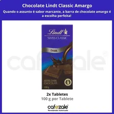Chocolate Lindt Classic, Amargo, 2 Barras De 100g Foto mini 4