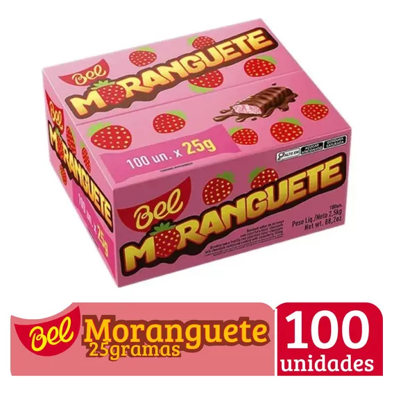 Chocolate Moranguete Caixa 25gr C/100un- Bel Foto 1