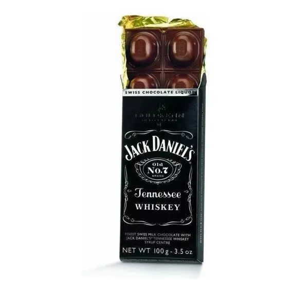 Chocolate Suiço Goldkenn Recheio Whiskey Jack Daniels 100g Foto 1