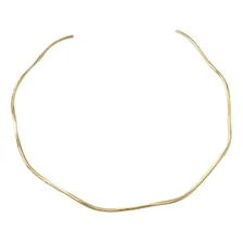 Choker Aro Ondulado Aberto Banhado A Ouro Foto mini 1