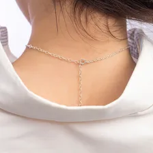 Choker Prata Maciça 925 Com Extensor E N.fiscal Cor Prateado Foto mini 3