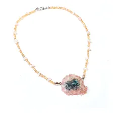Choker Ulla - Estalactite De Cristal Com Zirc么nias Foto mini 1