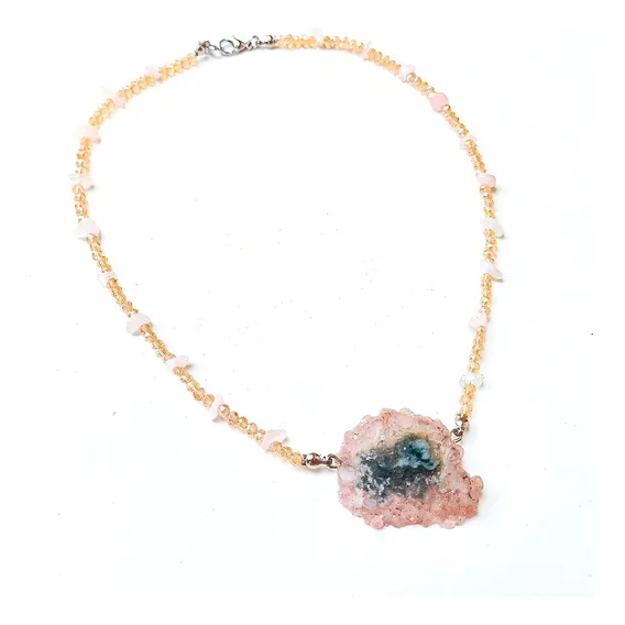 Choker Ulla - Estalactite De Cristal Com Zirc么nias Foto 1