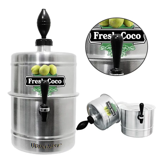 Chopeira Coqueira Gela Coco Agua De Coco 5,1 Litros Aluminio Refrigerada A Gelo Foto 1