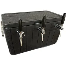 Chopeira Gelo 45 Litros 3 Vias Torneira Italiana Serpentina Cor Preto Foto mini 2