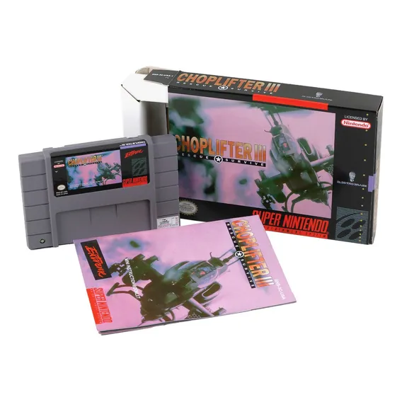 Choplifter Iii 3 Rescue Survive Super Nintendo Snes Completo Foto 1