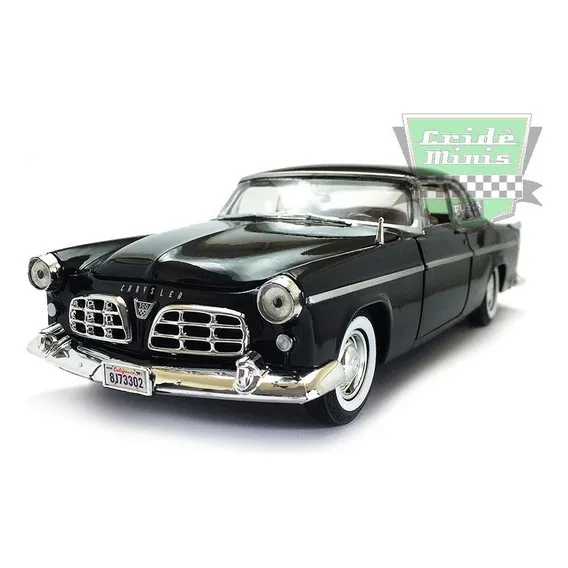 Chrysler C300 1955 Preto - Motormax - Escala 1/24 Foto 1