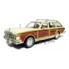 Chrysler Lebaron Town & Country 1979 1:24 Bege Motor Max Foto mini 1