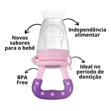 Chupeta Alimentadora Frutas Legumes E Vegetais Bebe Menina Foto mini 3