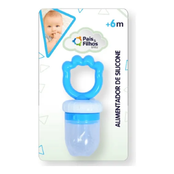 Chupeta Alimentadora Redinha Azul Hand Pais E Filhos Foto 1