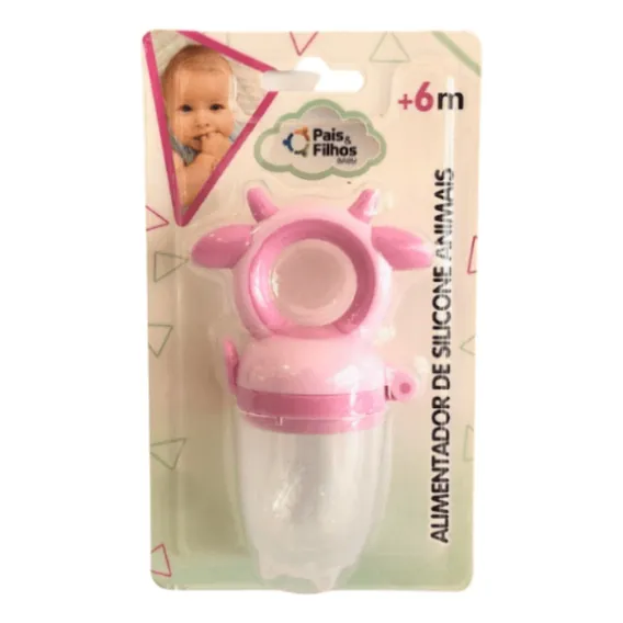 Chupeta Alimentadora Redinha Vaquinha Rosa Pais&filhos Foto 1