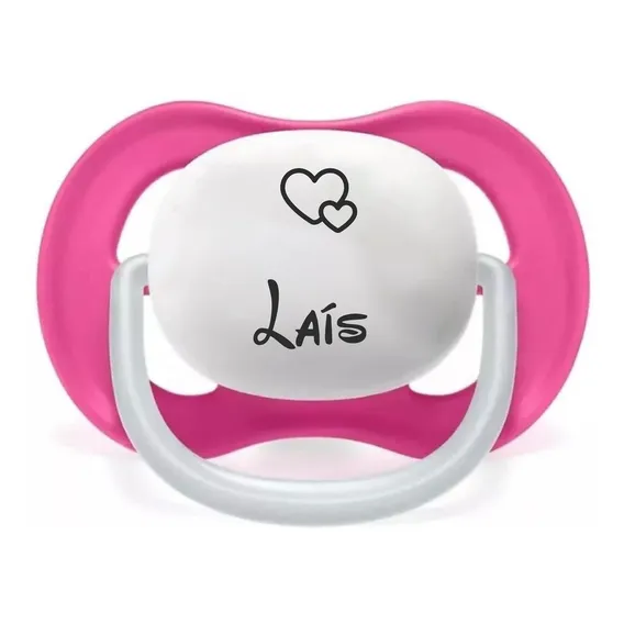 Chupeta Avent Personalizada Ultra Air 6-18 Meses Rosa Foto 1