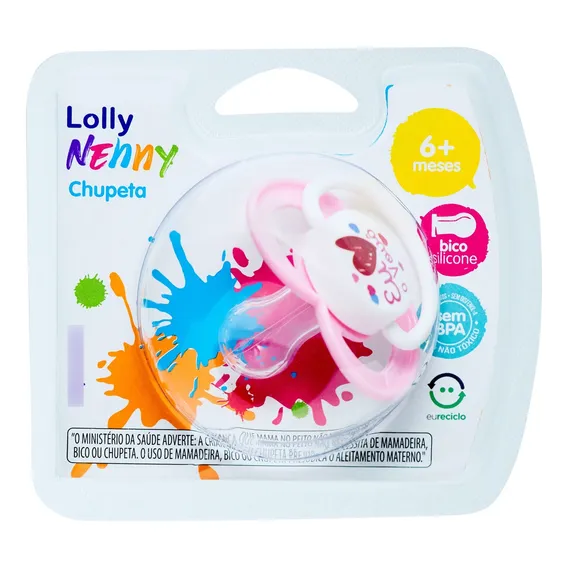 Chupeta Clean Orto Tam 2 Rosa - Lolly Foto 1