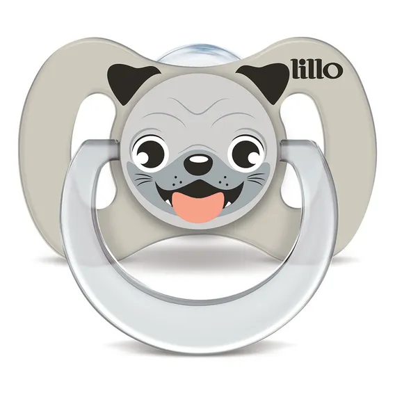 Chupeta Funny Animais Silicone Cachorro - Lillo Foto 1