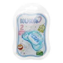Chupeta Kuka Color Decorada Azul Tamanho 2 - 6m Foto mini 2