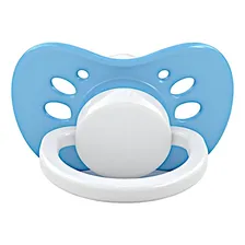 Chupeta Mamita Premium Bico Anatômico Pacote Com 25 Chupetas + 6 Meses Azul - Pacote Chupetas Bico Chato Atacado Foto  mini 1