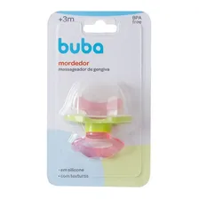 Chupeta Mordedor Com Massageador De Gengiva Para Bebe Buba R Foto mini 2