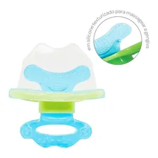 Chupeta Mordedor Massageador De Gengiva BebĂȘ 5822 - Buba Cor Azul Foto mini 4