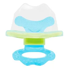 Chupeta Mordedor Massageador De Gengiva BebĂȘ 5822 - Buba Cor Azul Foto mini 1