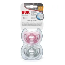 Chupeta Nuk Sensitive Soft 100% Silicone (0-6m) Rosa Foto mini 1
