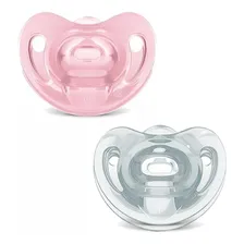 Chupeta Nuk Sensitive Soft 100% Silicone (0-6m) Rosa Foto mini 2
