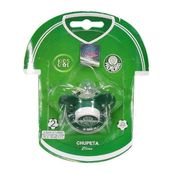 Chupeta Palmeiras Borboleta Redonda S2 Kids Gol Foto 1