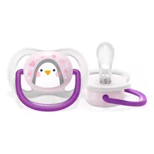 Chupeta Philips Avent Ultra Air 0 a 6 Meses Rosa Pinguim Foto  mini 1