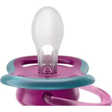 Chupeta Philips Avent Ultra Air Menina Love Rosa Azul +18 Meses Foto mini 3