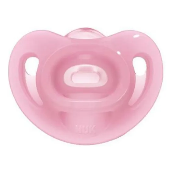 Chupeta Silicone Sensitive Soft Girl Rosa 6 Meses+ - Nuk Foto 1